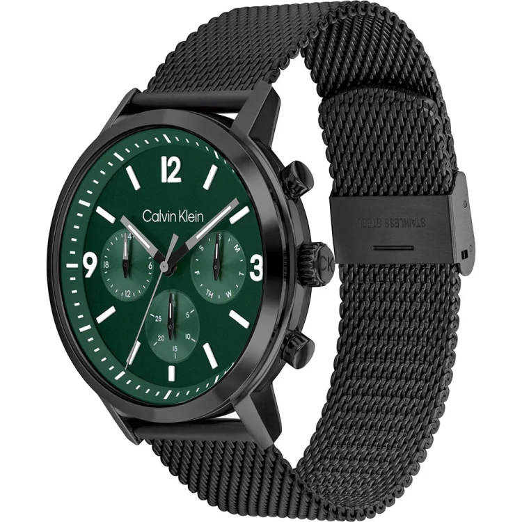 CALVIN KLEIN GAUGE Black Stainless Steel Bracelet