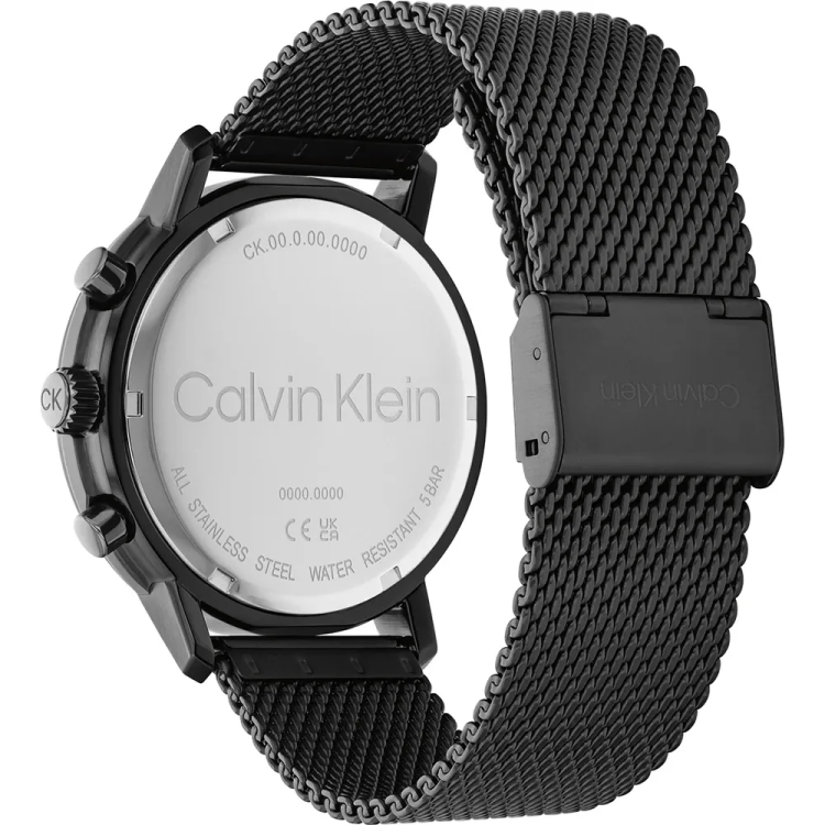 CALVIN KLEIN GAUGE Black Stainless Steel Bracelet
