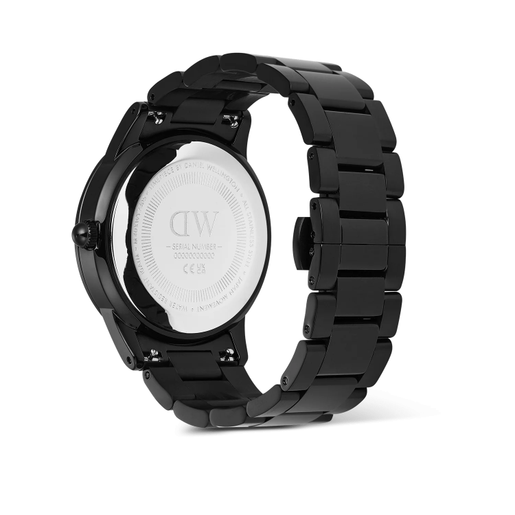 DANIEL WELLINGTON Iconic Paradigma Link Black Stainless Steel Bracelet