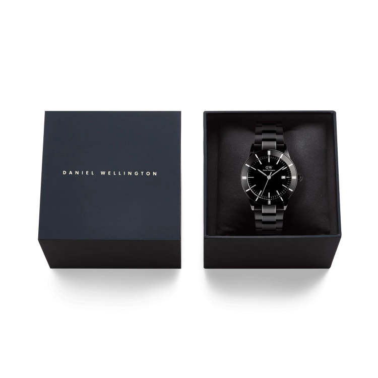 DANIEL WELLINGTON Iconic Paradigma Link Black Stainless Steel Bracelet