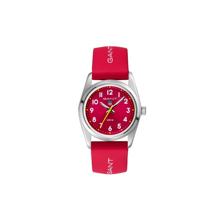 GANT GRADUATE Red Silicone Strap