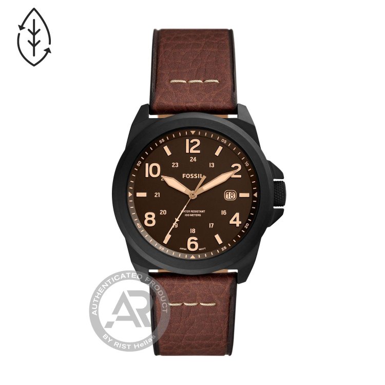 FOSSIL Bronson Dark Brown Eco Leather