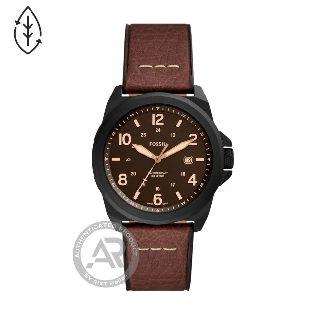 FOSSIL Bronson Dark Brown Eco Leather