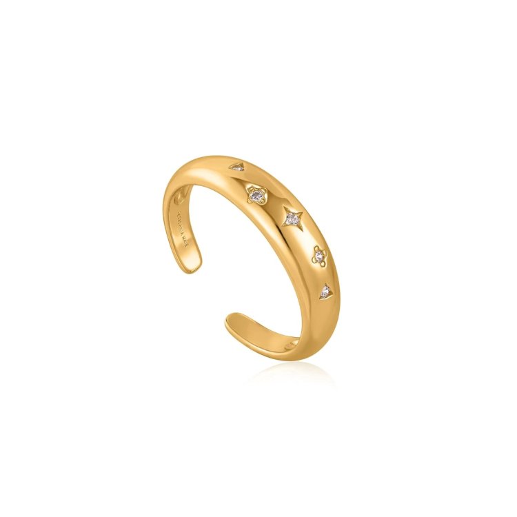 ANIA HAIE RING RISING STAR Gold Scattered Stars Adjustable