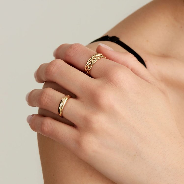 ANIA HAIE RING RISING STAR Gold Scattered Stars Adjustable