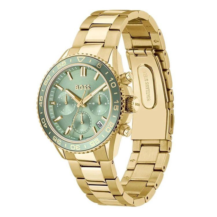 BOSS Runner Gold Stainless Steel Bracelet 