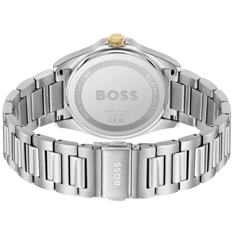 BOSS Strike Silver Stainless Steel Bracelet