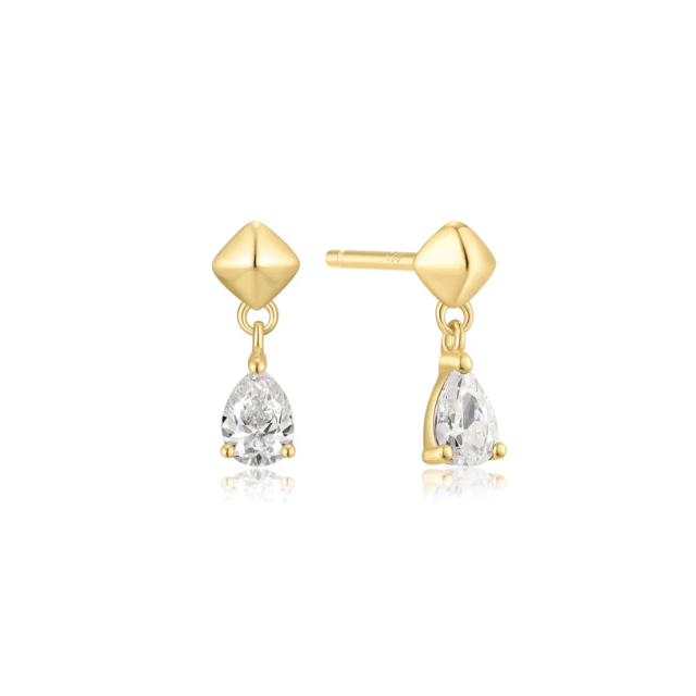 ANIA HAIE Ania Haie Pyramid Dangle Earrings