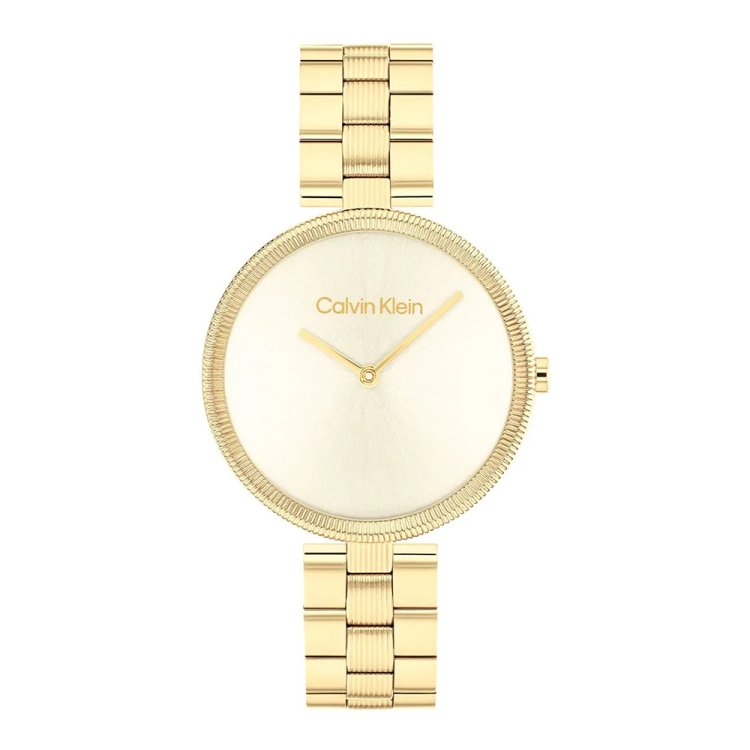 CALVIN KLEIN GLEAM Gold Stainless Steel Bracelet 