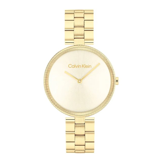 CALVIN KLEIN GLEAM Gold Stainless Steel Bracelet 