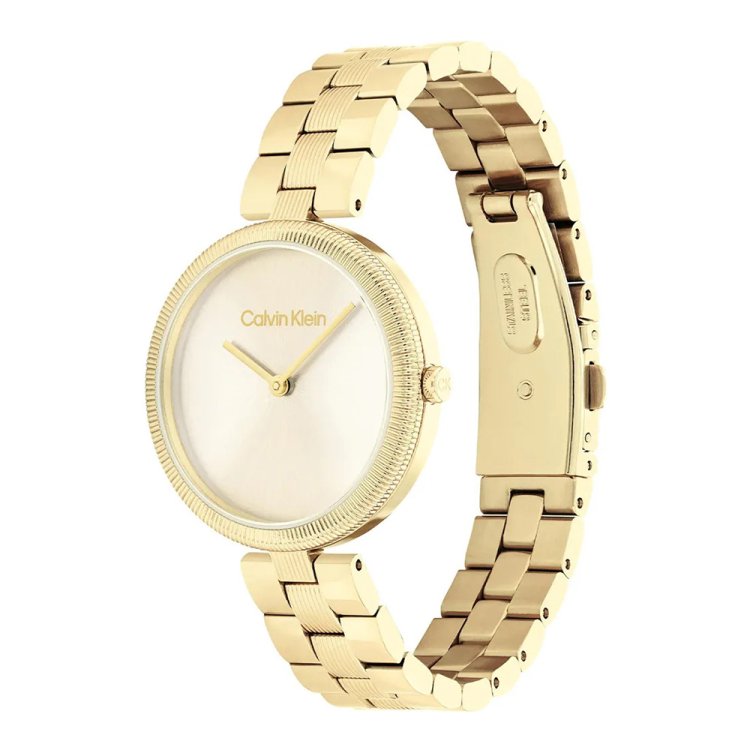 CALVIN KLEIN GLEAM Gold Stainless Steel Bracelet 
