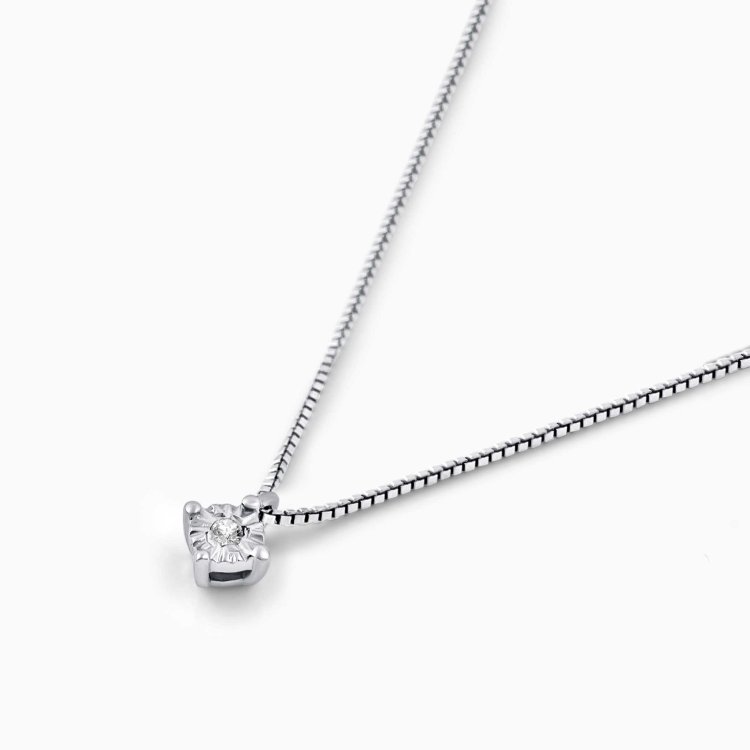 DIAMOND JOOLS Μενταγιόν Μονόπετρο σε Χρυσό 18Κ με Διαμάντι