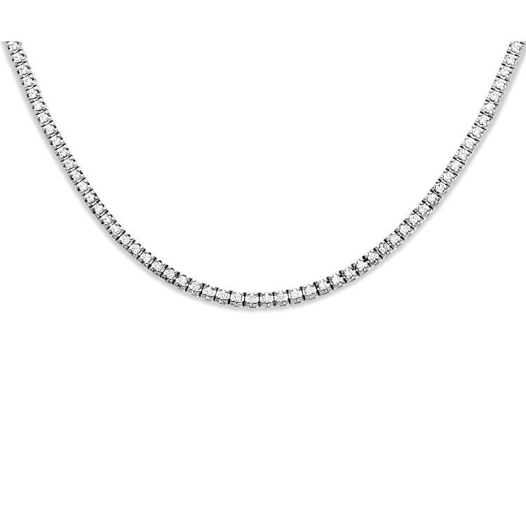 DIAMOND JOOLS Κολιέ σε Λευκό Χρυσό 18Κ με Διαμάντια