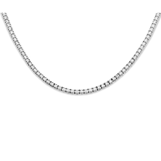 DIAMOND JOOLS Κολιέ σε Λευκό Χρυσό 18Κ με Διαμάντια