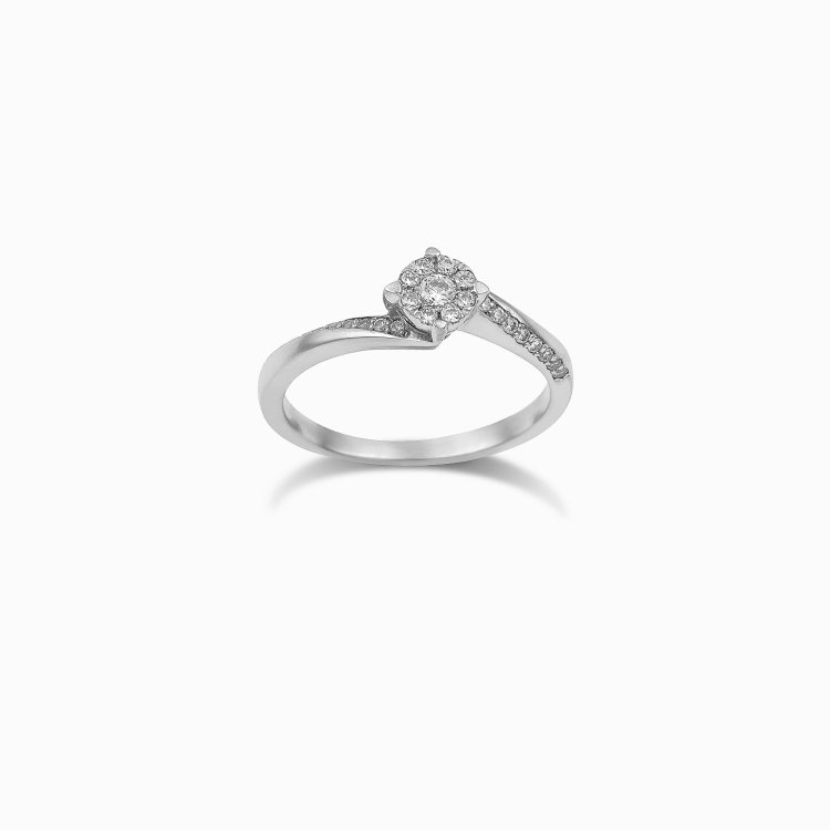 DIAMOND JOOLS Μονόπετρο Δαχτυλίδι σε Χρυσό 18Κ με Διαμάντι