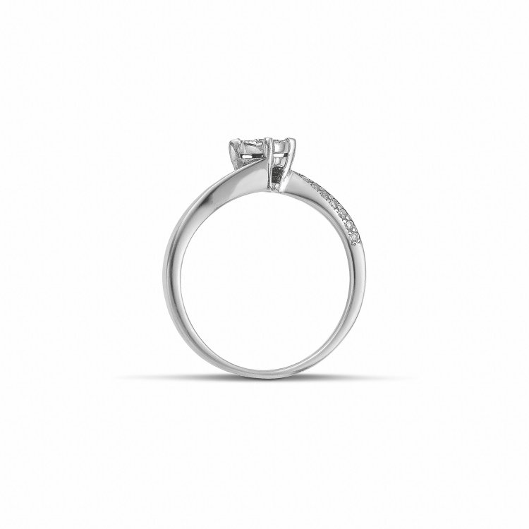 DIAMOND JOOLS Μονόπετρο Δαχτυλίδι σε Χρυσό 18Κ με Διαμάντι