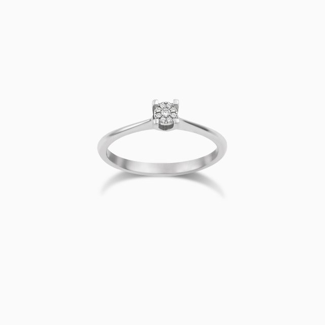 DIAMOND JOOLS Μονόπετρο Δαχτυλίδι σε Χρυσό 18Κ με Διαμάντι