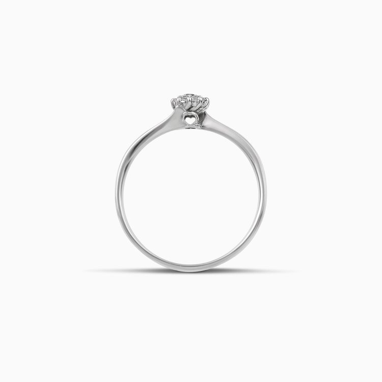 DIAMOND JOOLS Δαχτυλίδι Ροζέτα σε Χρυσό 18Κ με Διαμάντια