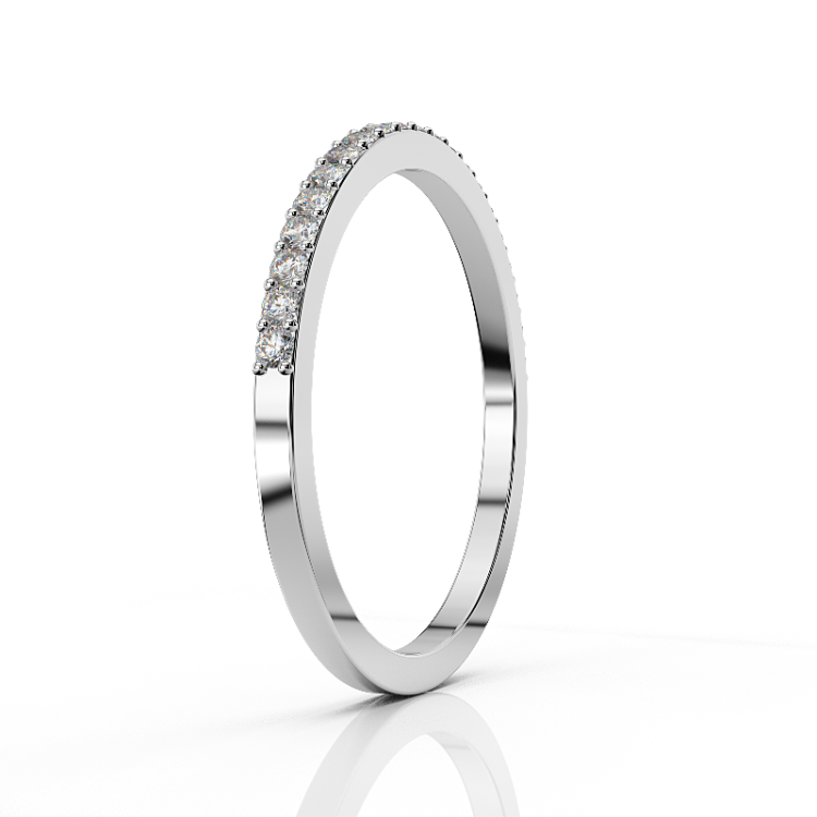 DIAMOND JOOLS Δαχτυλίδι Σειρέ σε Λευκό Χρυσό 18Κ με Διαμάντια