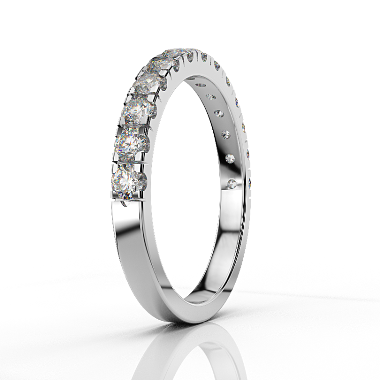 DIAMOND JOOLS Δαχτυλίδι Σειρέ σε Λευκό Χρυσό 18Κ με Διαμάντια