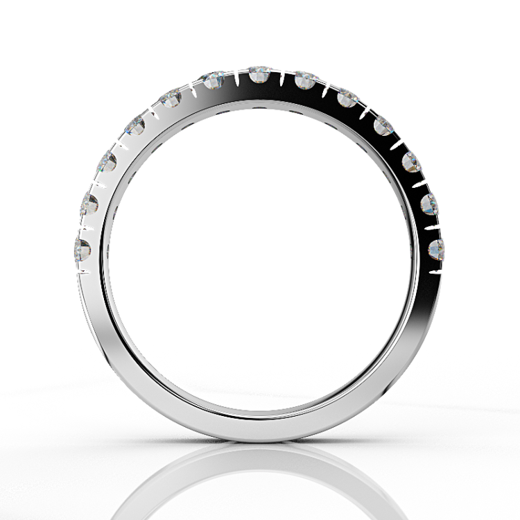 DIAMOND JOOLS Δαχτυλίδι Σειρέ σε Λευκό Χρυσό 18Κ με Διαμάντια