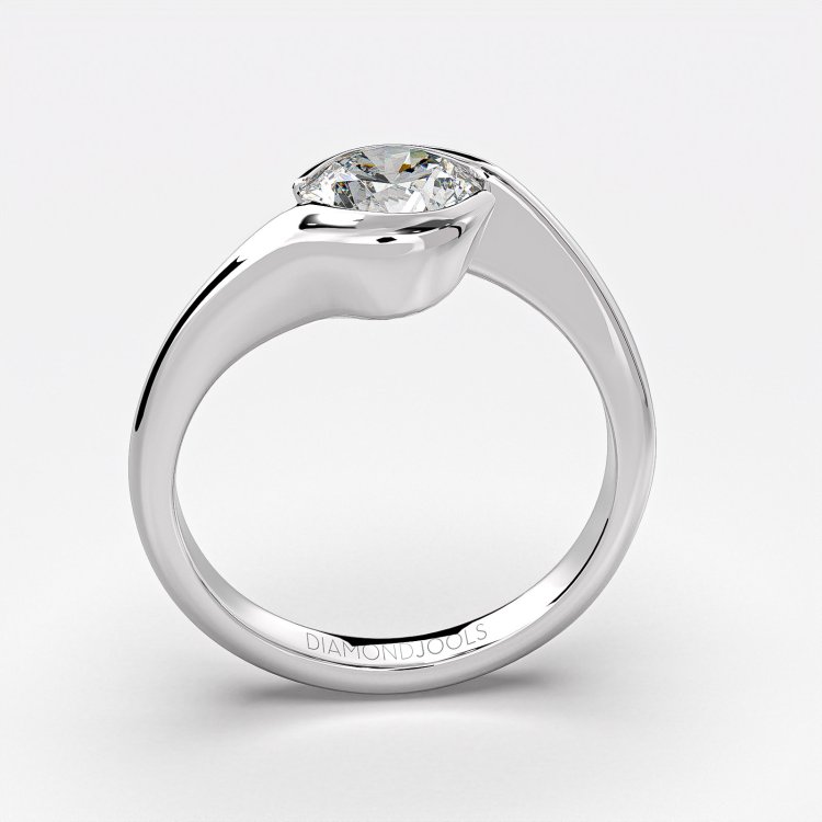 DIAMOND JOOLS Μονόπετρο Δαχτυλίδι σε Χρυσό 18Κ με Διαμάντι