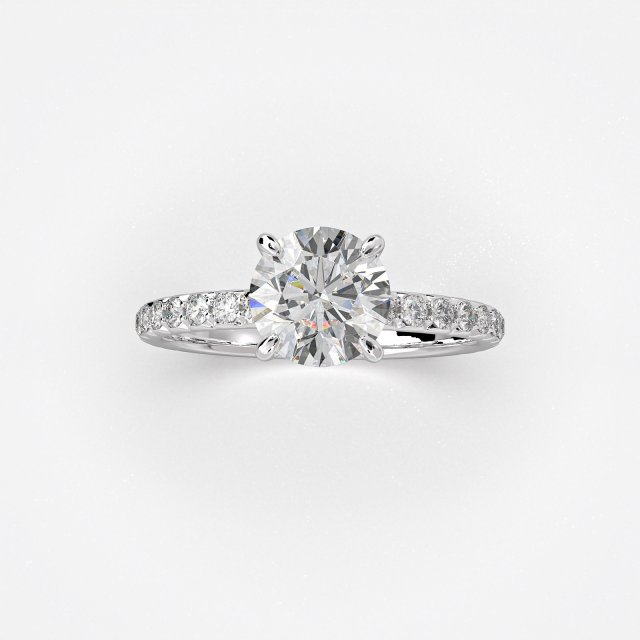 DIAMOND JOOLS Μονόπετρο Δαχτυλίδι σε Χρυσό 18Κ με Διαμάντι