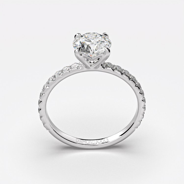 DIAMOND JOOLS Μονόπετρο Δαχτυλίδι σε Χρυσό 18Κ με Διαμάντι