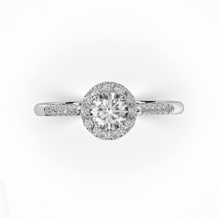 DIAMOND JOOLS Δαχτυλίδι Ροζέτα σε Χρυσό 18Κ με Διαμάντια