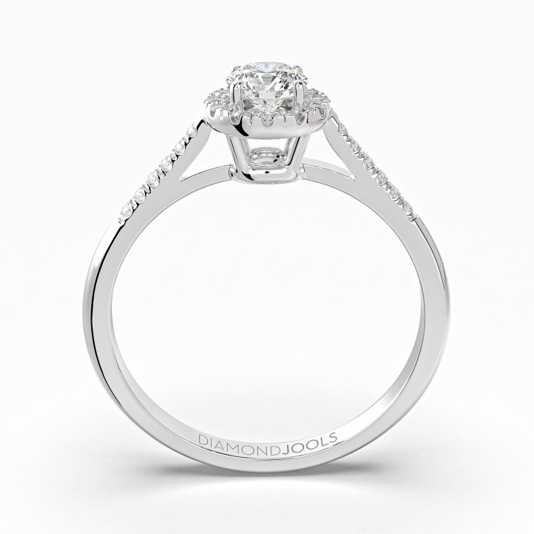 DIAMOND JOOLS Δαχτυλίδι Ροζέτα σε Χρυσό 18Κ με Διαμάντια