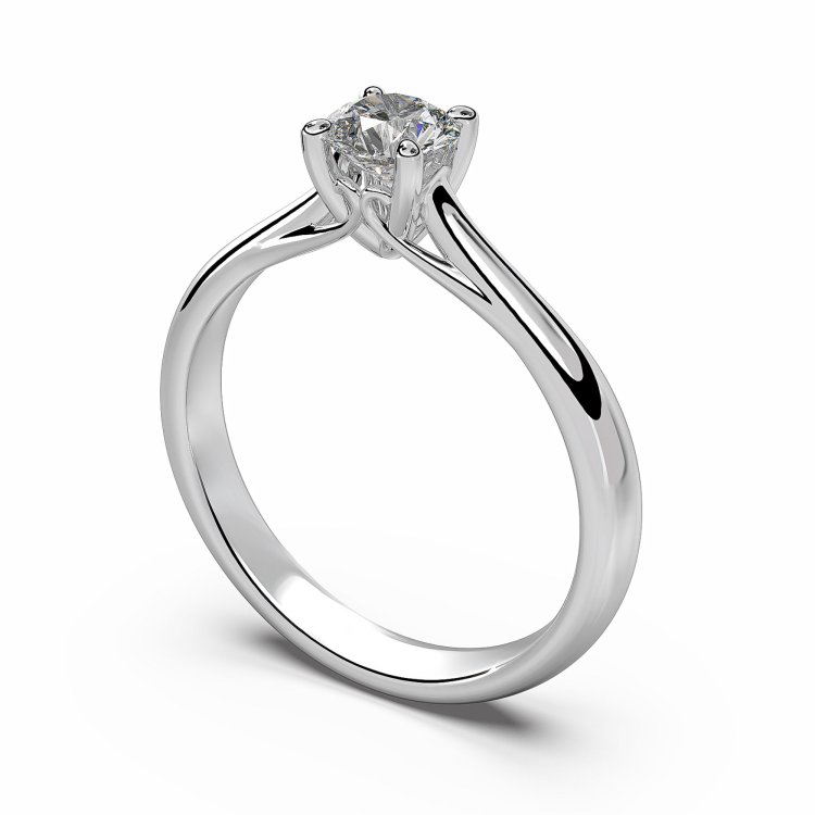 DIAMOND JOOLS Μονόπετρο Δαχτυλίδι σε Χρυσό 18Κ με Διαμάντι