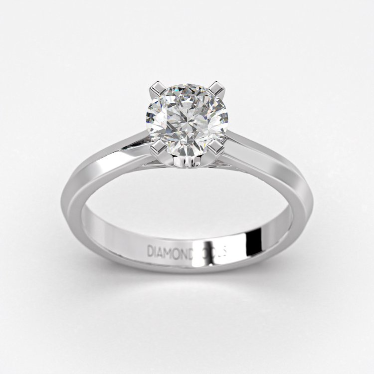 DIAMOND JOOLS Μονόπετρο Δαχτυλίδι σε Χρυσό 18Κ με Διαμάντι