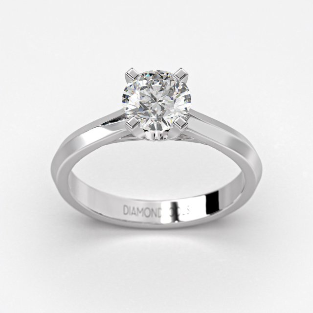 DIAMOND JOOLS Μονόπετρο Δαχτυλίδι σε Χρυσό 18Κ με Διαμάντι