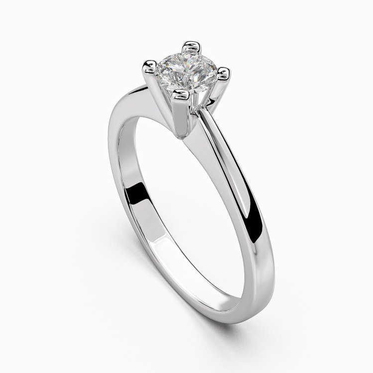 DIAMOND JOOLS Μονόπετρο Δαχτυλίδι σε Χρυσό 18Κ με Διαμάντι