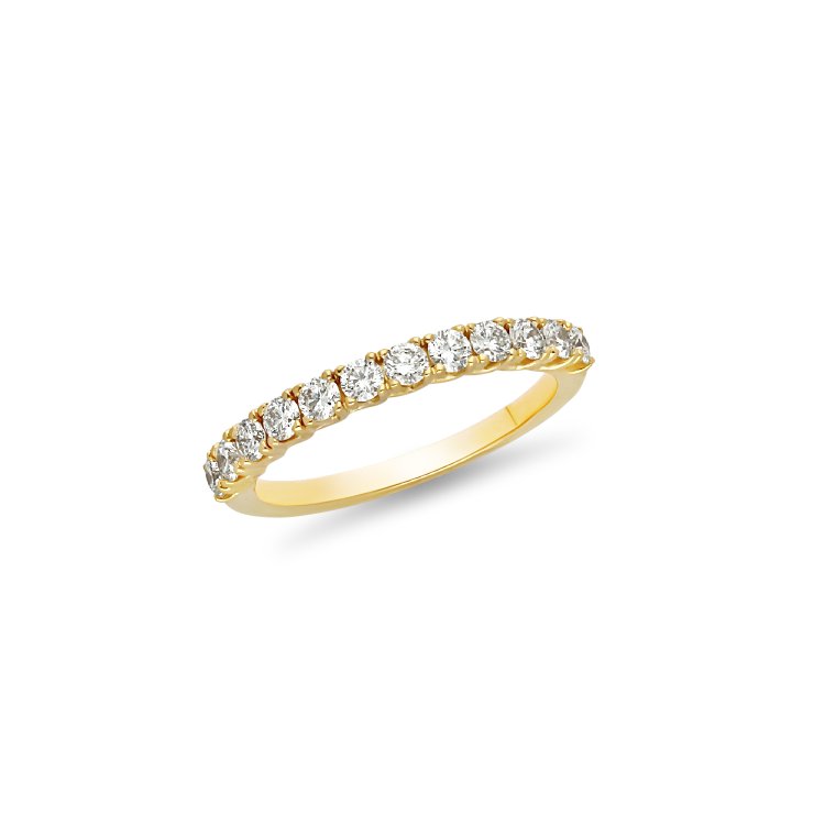 DIAMOND JOOLS Δαχτυλίδι Σειρέ σε Κίτρινο Χρυσό 18Κ με Διαμάντια