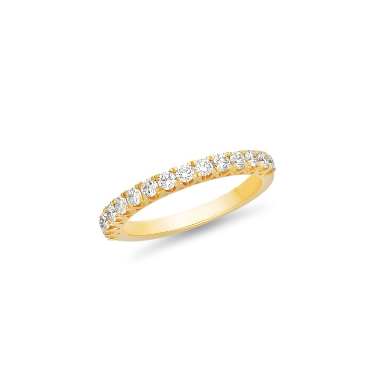 DIAMOND JOOLS Δαχτυλίδι Σειρέ σε Κίτρινο Χρυσό 18Κ με Διαμάντια