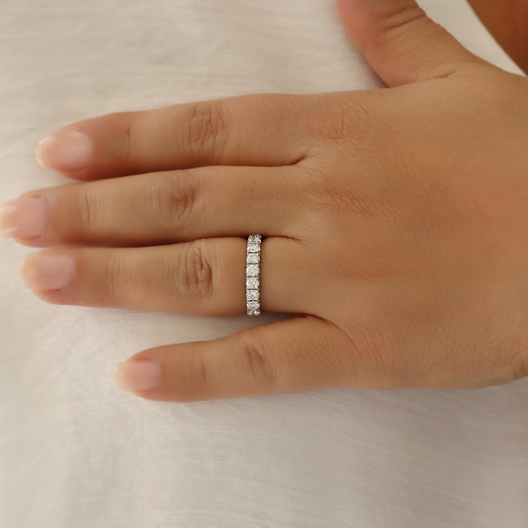 DIAMOND JOOLS Δαχτυλίδι Σειρέ σε Λευκό Χρυσό 18Κ με Διαμάντια