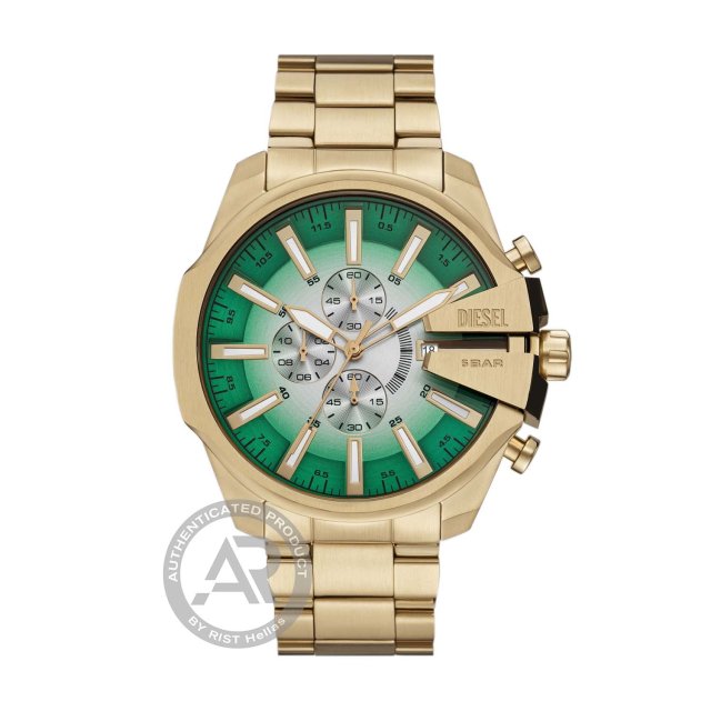 DIESEL Mega Chief Slim Chronograph Gold Stainless Steel Bracelet