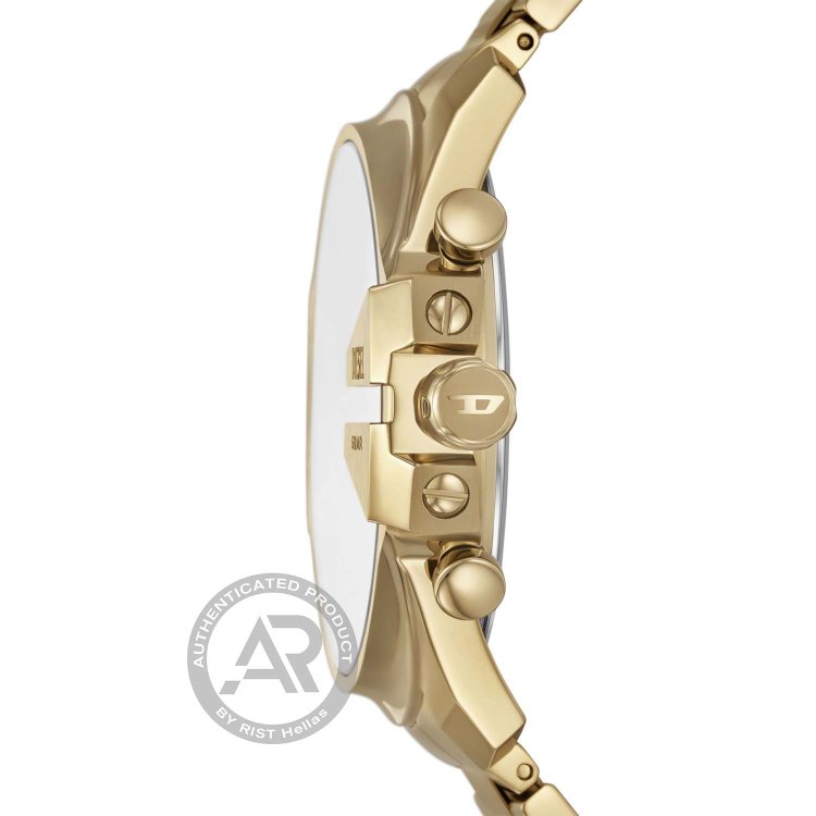 DIESEL Mega Chief Slim Chronograph Gold Stainless Steel Bracelet