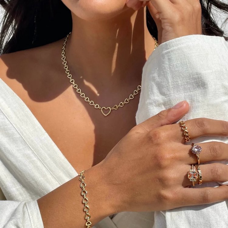 24ΚΑΕ Ring Ηeart Shaped