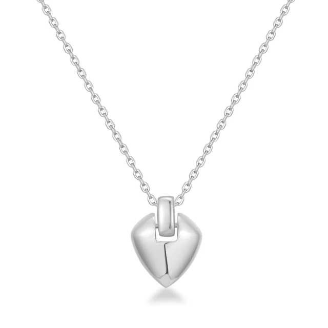 ANIA HAIE Silver Shield Pendent Necklace