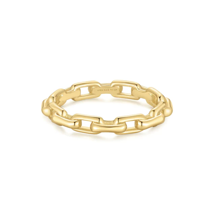 ANIA HAIE Gold Paper Clip Link Ring