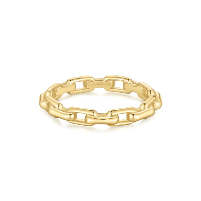 ANIA HAIE Gold Paper Clip Link Ring