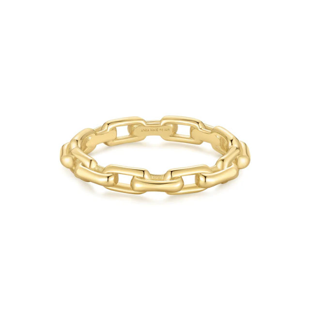 ANIA HAIE Gold Paper Clip Link Ring