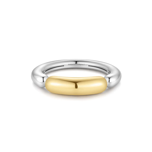 ANIA HAIE Two-Tone Segmented Puffy Ring
