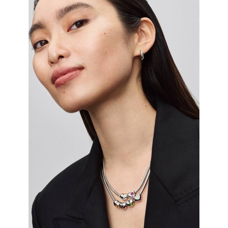 PANDORA ΜΟΜΕΝΤS Σύμβολο σε Σχήμα Καρδιάς με Πέτρα σε Ανοιχτό Πράσινο Χρώμα και Δυνατότητα Χάραξης