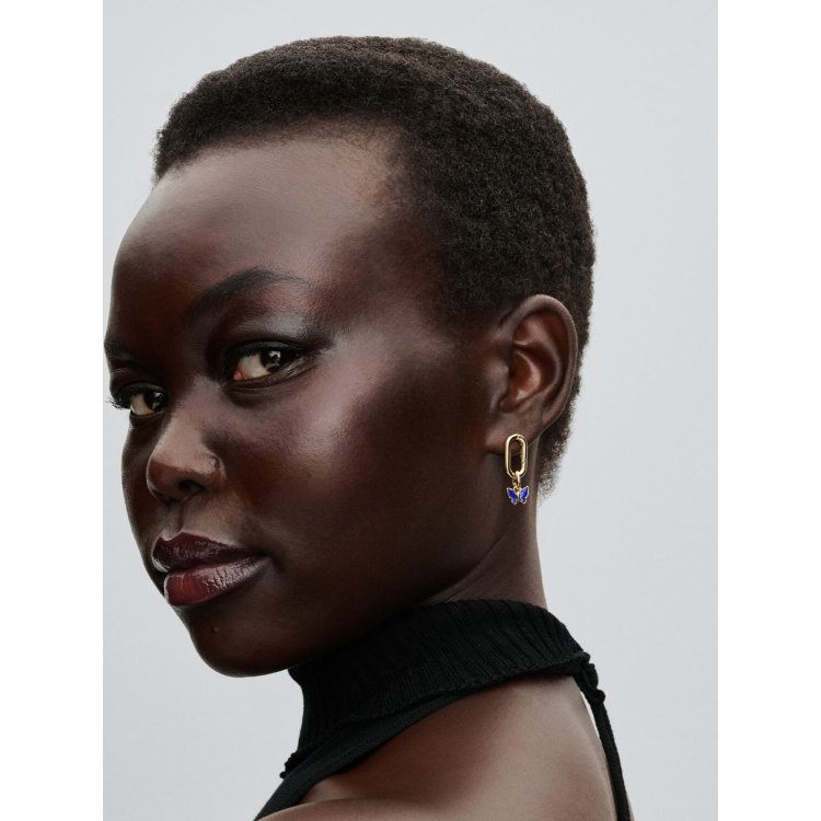 PANDORA ME / MOMENTS Μπλε Μίνι Κρεμαστό Σύμβολο με Πεταλούδα