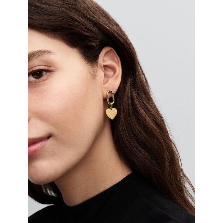 PANDORA ME / MOMENTS  Σύμβολο σε Στυλ Μενταγιόν σε Σχήμα Καρδιάς με Δυνατότητα Εγχάραξης