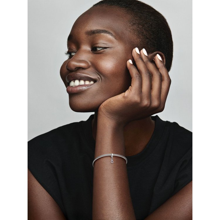 PANDORA MOMENTS Σύμβολο Άπειρο με Ροζ Κρύσταλλα