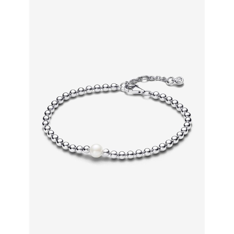 PANDORA TIMELESS Βραχιόλι με Eπεξεργασμένο, Kαλλιεργημένο Mαργαριτάρι του Γλυκού Νερού και Πέτρες